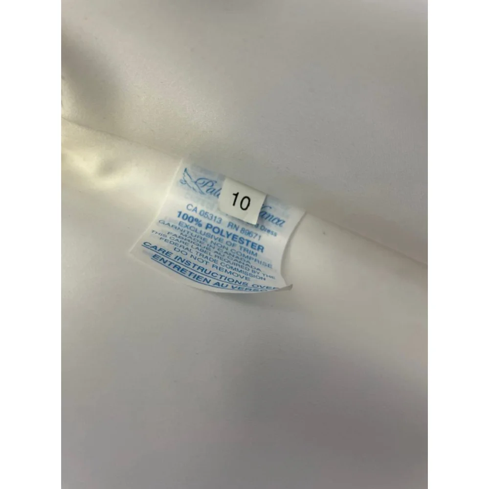 Women's Paloma Blanca Ivory Wedding Dress Size 10 - Picture 5 of 8